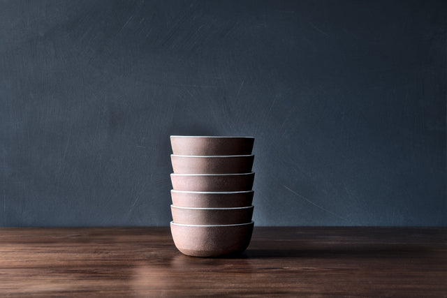 Charcoal Cereal Bowls on Red clay - Individual