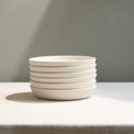 Handmade white dinnerware by L'Impatience