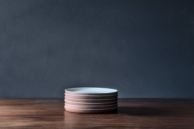 White Dinner Plates on Red clay - Individual