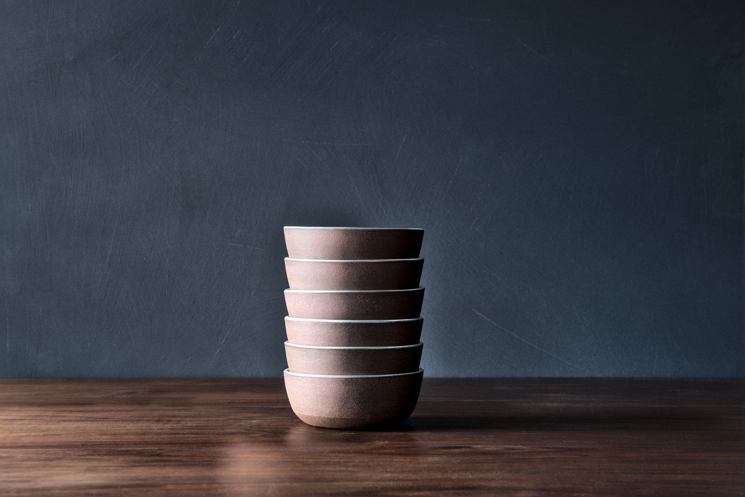 White Cereal Bowls on Red clay - Individual