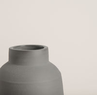 Modern black vase by L'Impatience