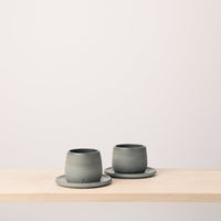 Stoneware espresso cups